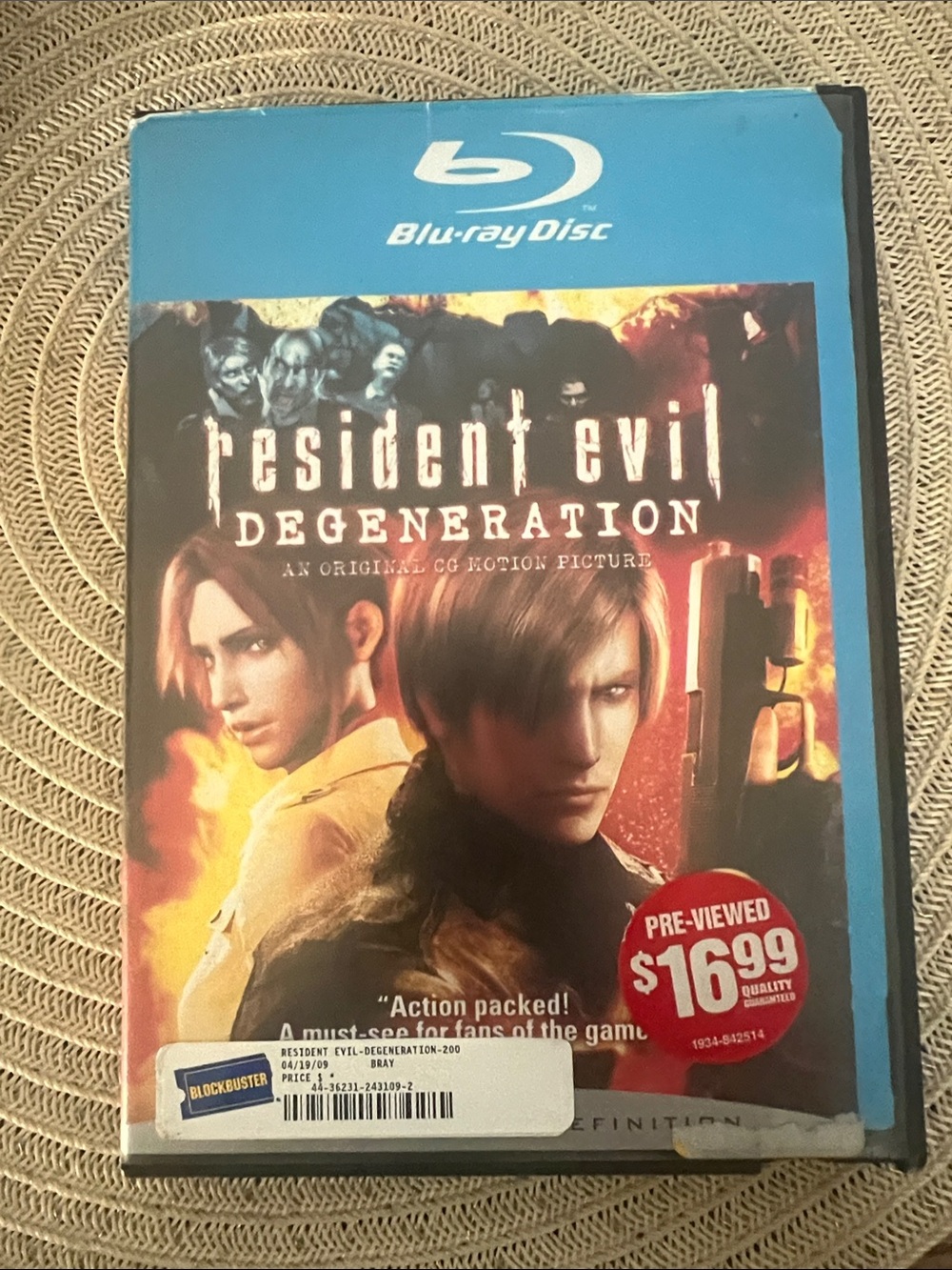 Resident Evil: Degeneration Blu-ray Disc - Blu-ray (Blue)